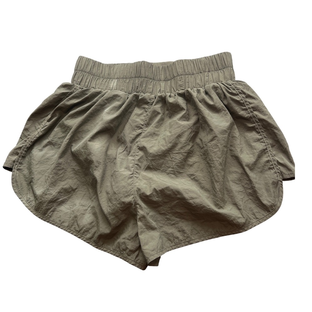 Daily Drills Bounce Shorts Olive Green Rare High Waisted Athletic Shorts M - Picture 4 of 7